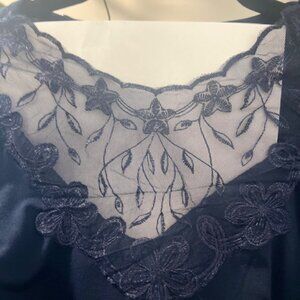 NWOT Women's Floral Lace Hollow Out Long Sleeve Blouse Shirt Sexy V Neck Dressy